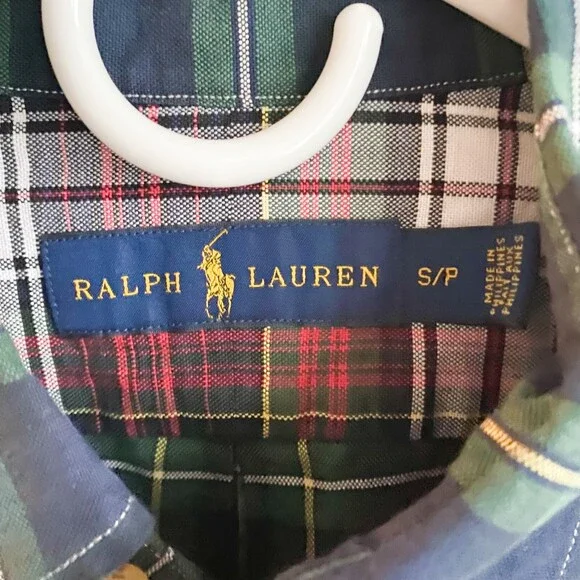 NEW Ralph Lauren Patchwork Plaid Button Down CAsual Shirt S - Picture 3 of 6